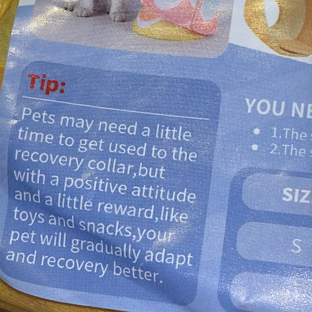 New WZPET Cat Recovery Collar Cone Adjustable Cat Cone Collar Soft Cone for Cat